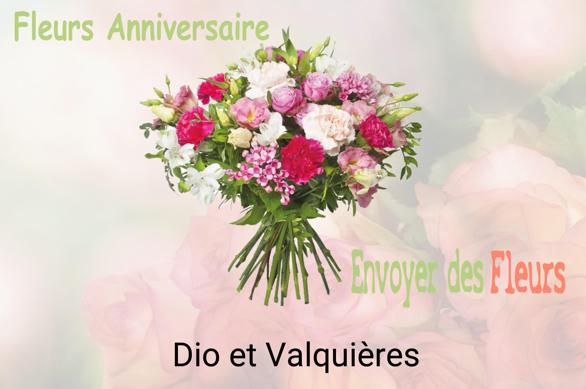 Bouquet de fleurs d’anniversaire livré à Dio-et-Valquières
