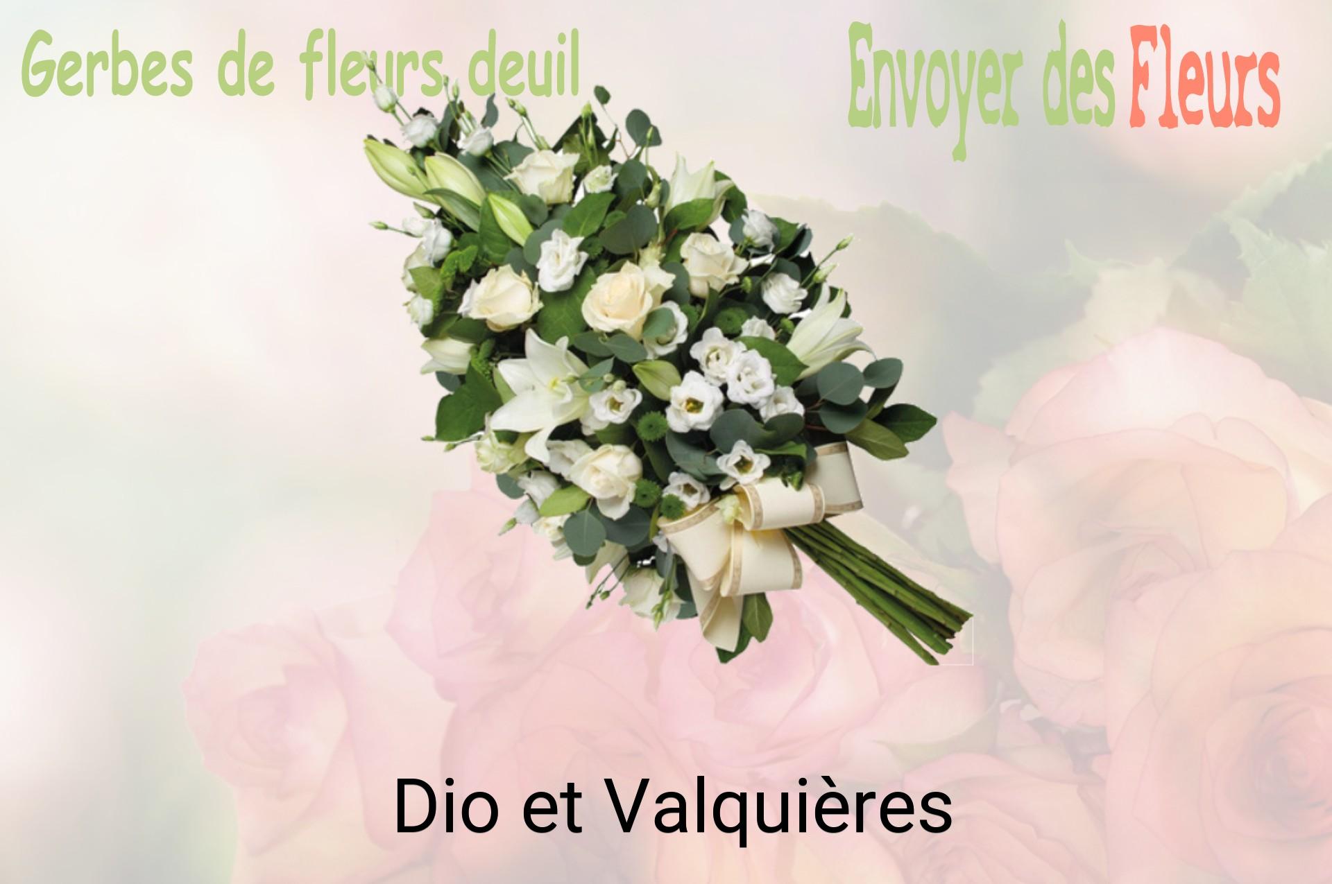 Gerbe de fleurs de deuil livrée à Dio-et-Valquières